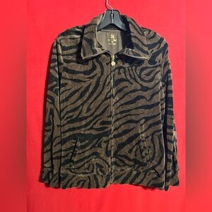 Brown Zebra Print Jacket